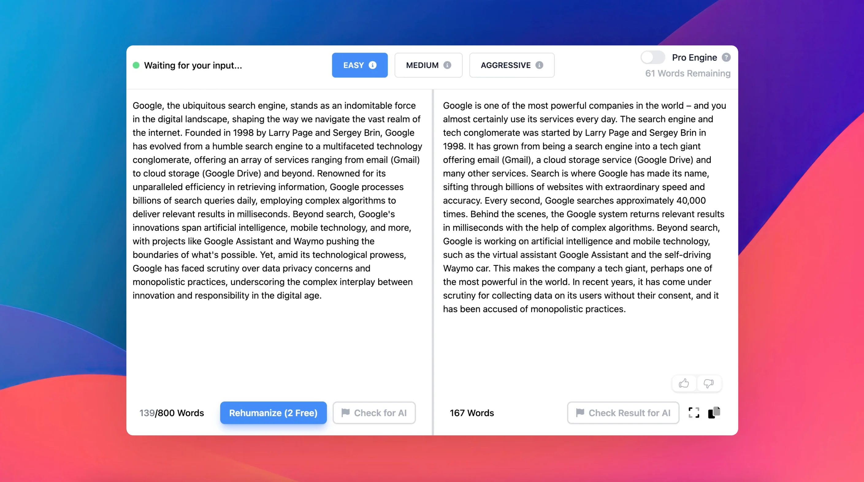 AI Humanizer & Paraphraser
